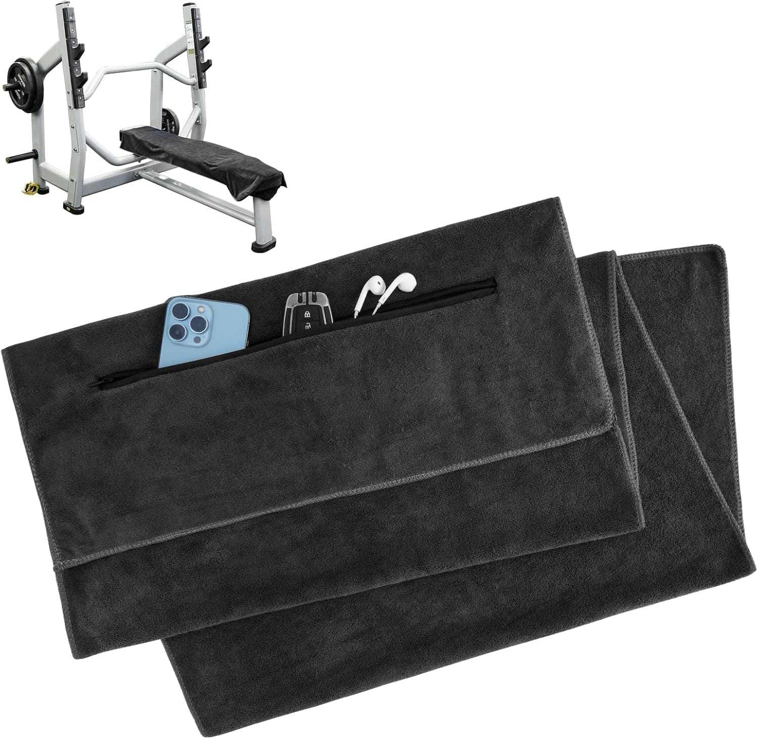 Das perfekte Fitness Handtuch: 120x50cm Mikrofaser für Yoga und Training