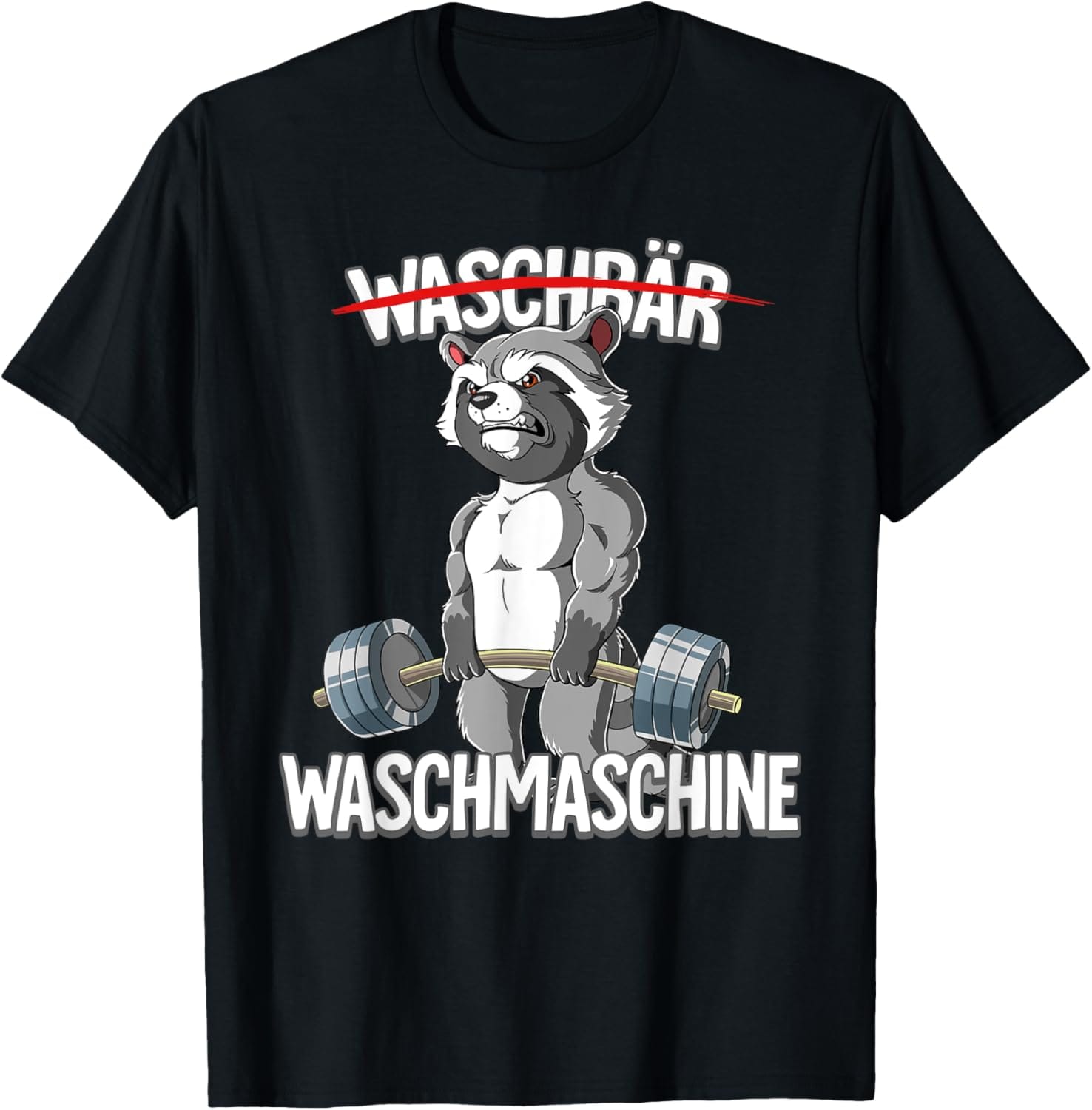 Kraftvoll im Fitness: Das Waschbär Bodybuilding T-Shirt für echte Sportler