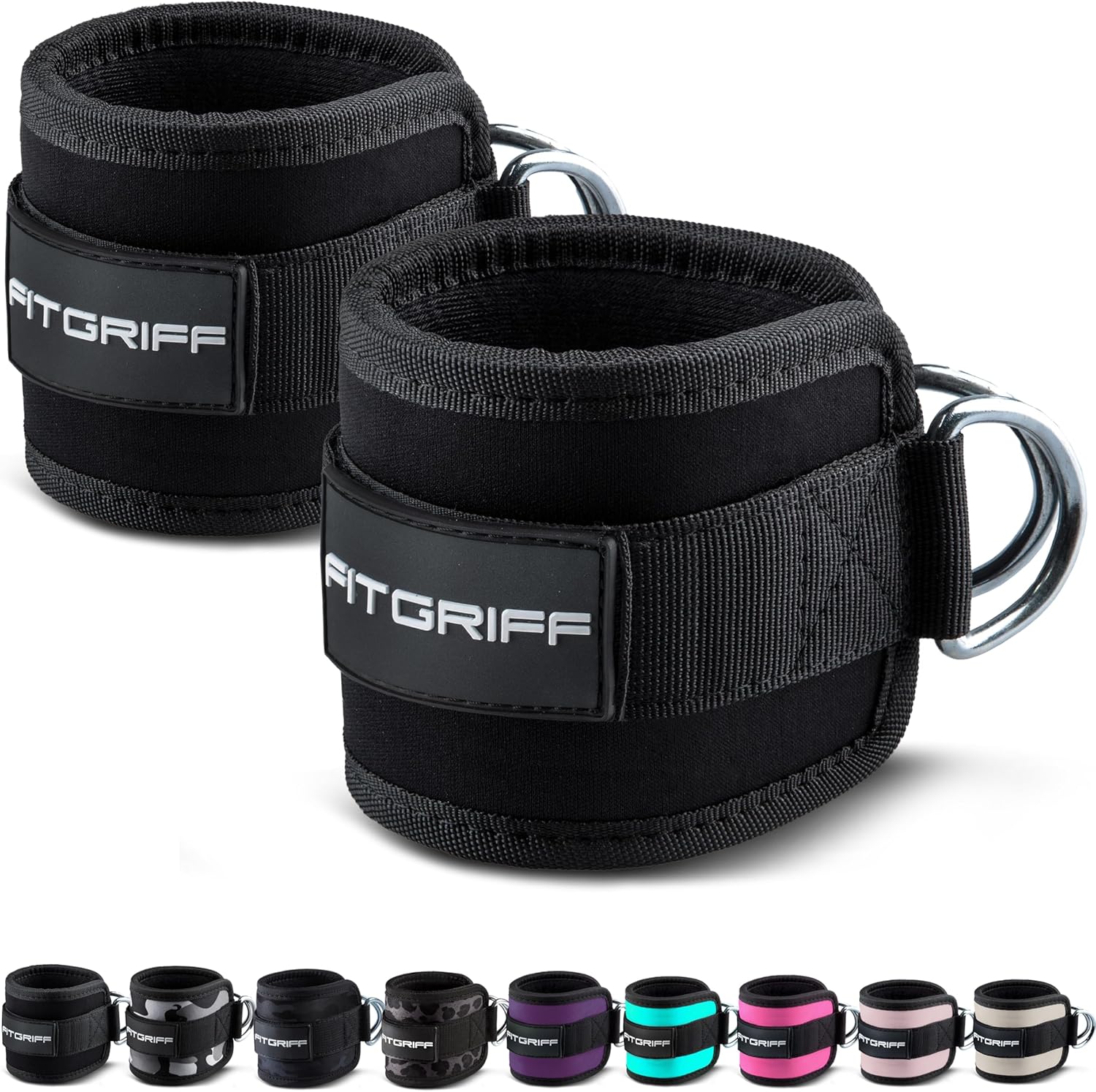 Fitgriff® Fussschlaufen V1: Die perfekten Ankle Straps für effektives Kabelzug-Training