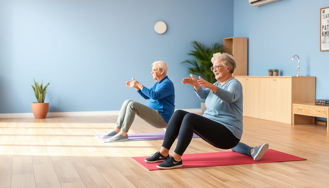 Sanftes HIIT für Senioren: Einsteigerfreundliches Sitztra …